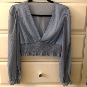 Cute blue top only tried on